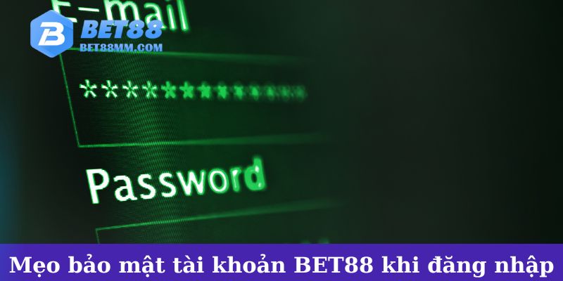 Mẹo giúp bảo mật tài khoản BET88 khi đăng nhập